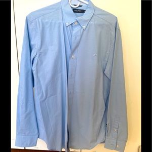 Nautica long sleeve buttoned shirt Large
